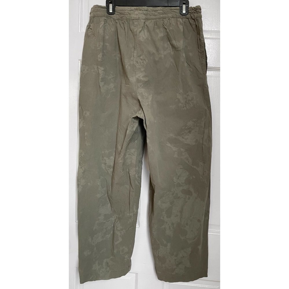 Issey Miyake Set Pants & Top Size 9 M L Green Dye Drawstring Ruching Vintage 90s - Picture 8 of 12